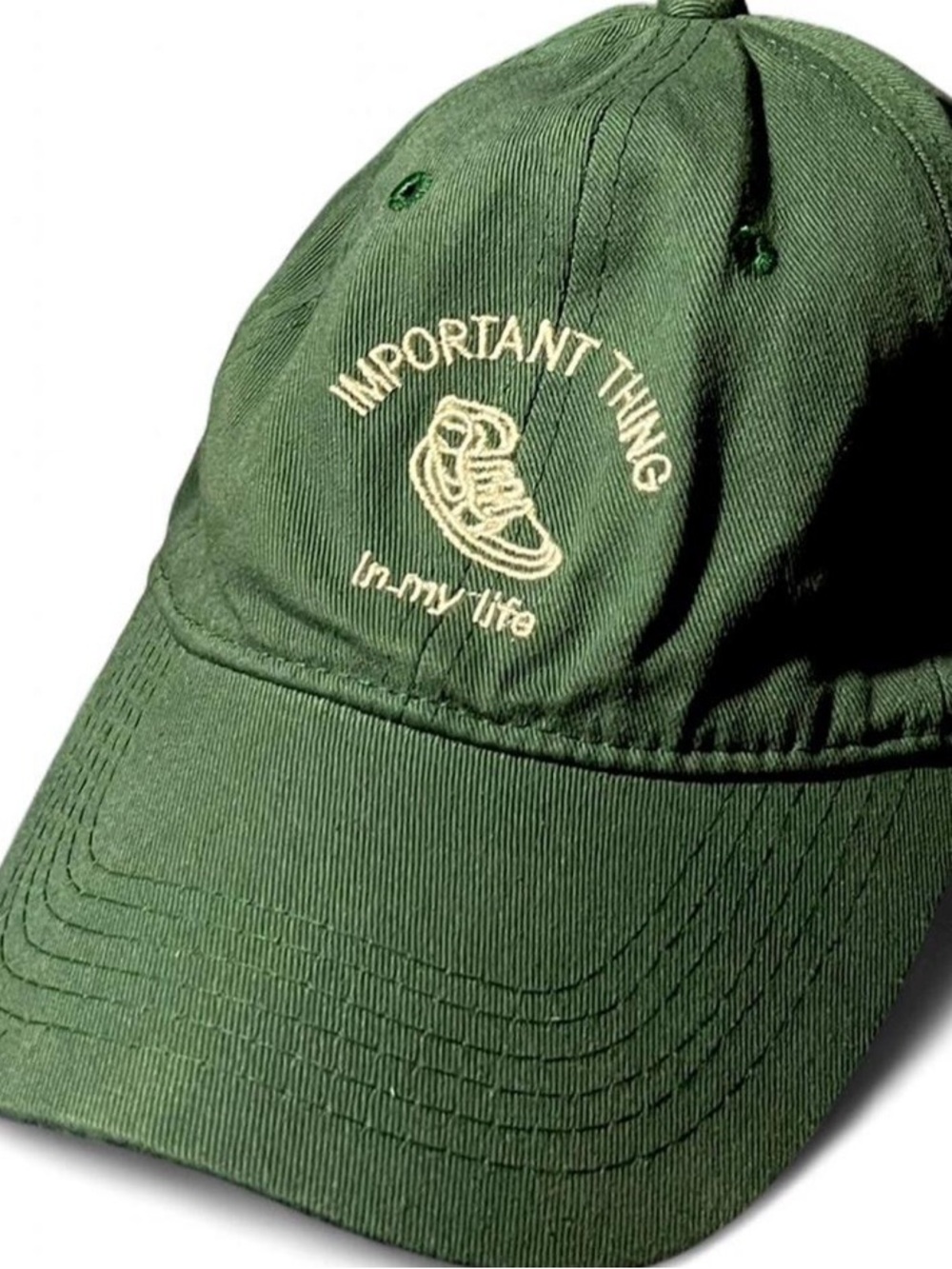 Vintage Made In USA Jordan 1 Sneakerhead Dad Hat Forest Green Ironic Streetwear